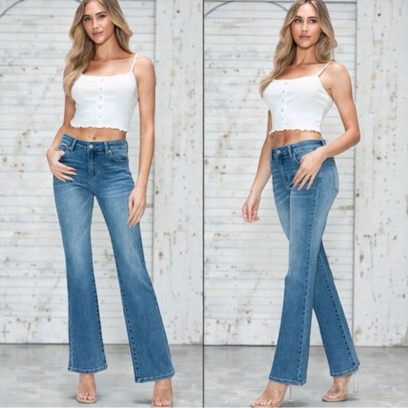 Mid-Rise Bootcut Jeans – Cat’s Whiskers – Judy Blue Style Fit – NWT (Bytos) - Picture 6 of 15